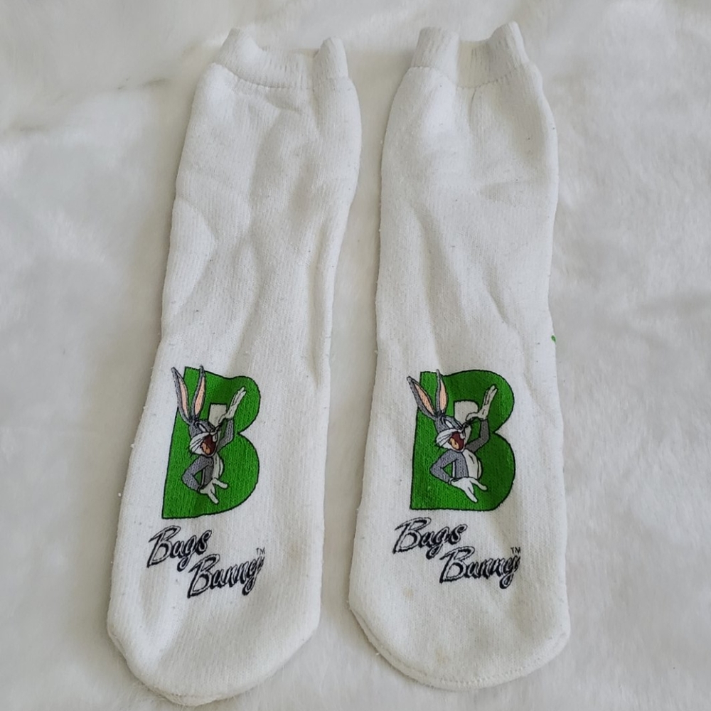 Vintage 90s Warner Bros 1997 Bags Bunny socks